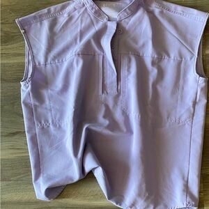 Figs Light Purple Sleeveless Top